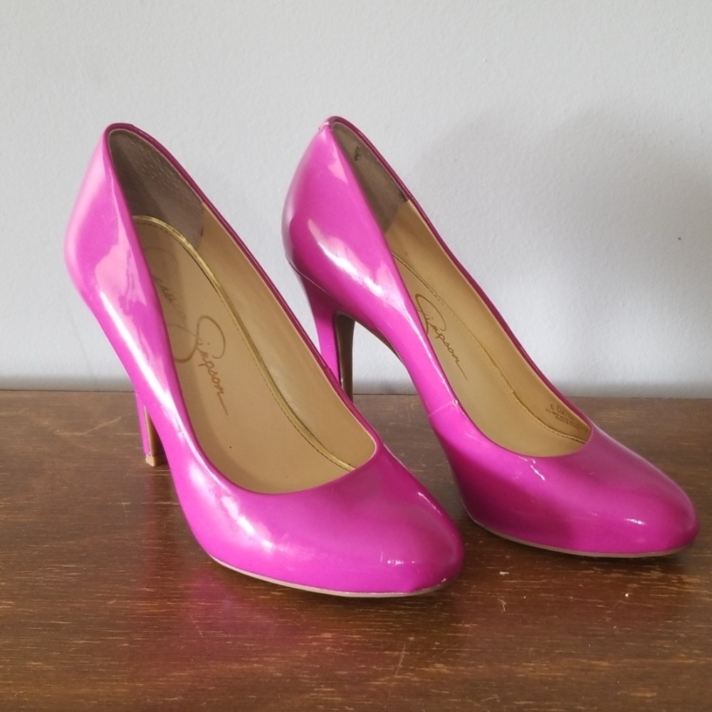 Bright Pink Purple Raspberry Jessica Simpson Heels